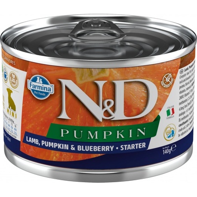 N&D Dog Pumpkin Starter Lamb & Blueberry 140 g