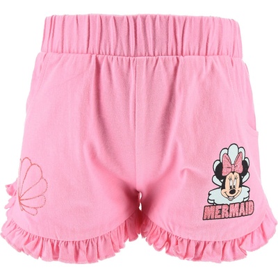 Dívčí šortky z BIO bavlny Disney MINNIE MERMAID růžové