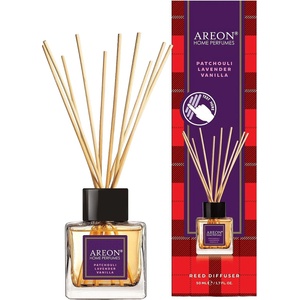 Areon Ароматни пръчици Areon Tartan - Patchouli, Lavender, Vanilla, 50 ml (RHP01_G01) - baby