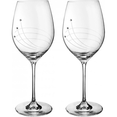 Linie sklenic na víno s krystaly Preciosa 2 x 470 ml
