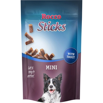 Výhodné balenie Rocco Sticks Mini pstruh 3 x 100 g
