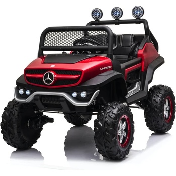 ROLLZONE Mercedes-Benz Unimog 12V - Детско акумулаторно бъги, Червен, EVA гуми (JJL199-red)