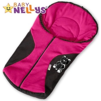 Baby Nellys nejen do autosedačky POLAR svetlo ružový medvídek