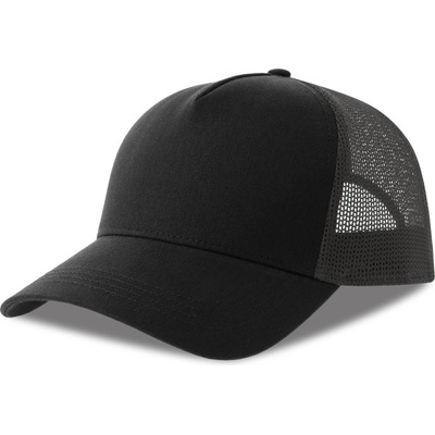 Atlantis Headwear Rapper Cotton-S 5 panelová Trucker COT33026081099-black/dark Černá/šedá tmavá