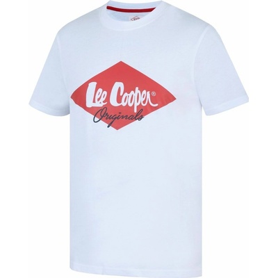 Lee Cooper pánské tričko Diamond WHITE/RED