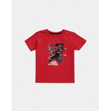 Marvel Games Classic Spider-Man iles Morales Glitch Miles Boys T-shirt Red
