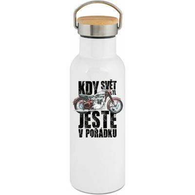 123TRIKO termoska Kdy svět byl ještě v pořádku, Jawa 500, V2 500 ml