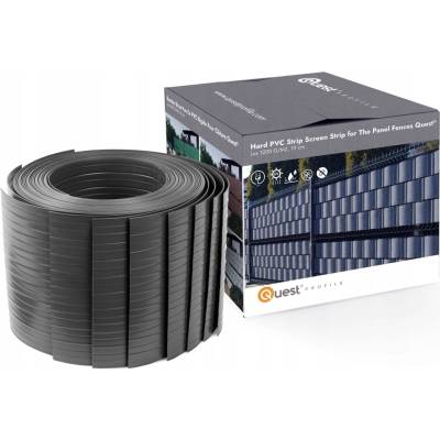 Stínící panelové pásy VYSOKÁ PEVNOST 1200 g/m2, antracit, 10x2,5 m, nařezané pruhy