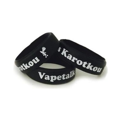 Karotka Dekorativní silikonový kroužek 22mm Vapetalk s Karotkou Černý