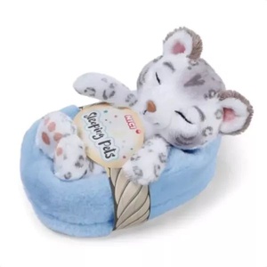 NICI Nici: Плюшена снежна пантера в кошница - 12 см (62871)