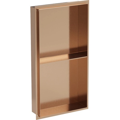 Mexen X-Wall-NR вграденият рафт без фланец с рафт 60 x 30 см, четкана мед - 19C1603010S (19C1603010S)