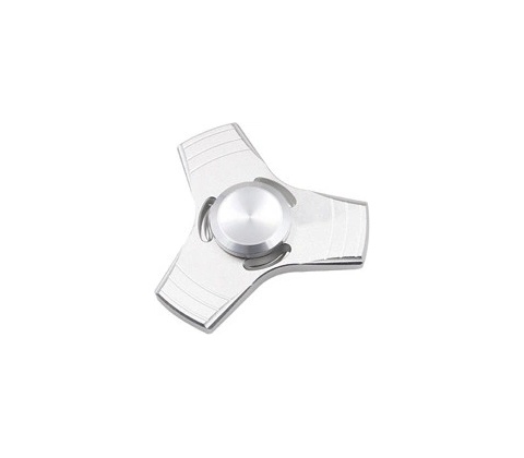 Fidget spinner kovový stříbrný