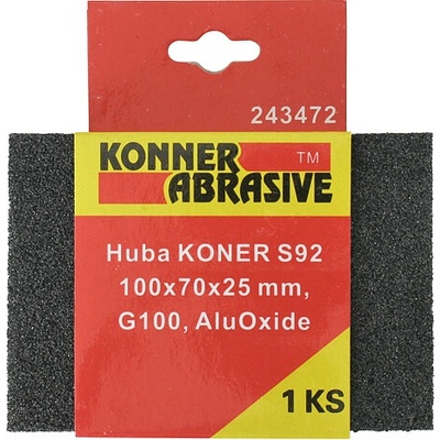Huba KONNER S92 100x70x25 mm, G060, AluOxide, brúsna špongia