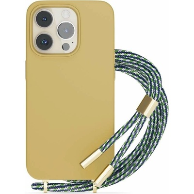 Epico silikónové so šnúrkou iPhone 13 / 14 - pieskové