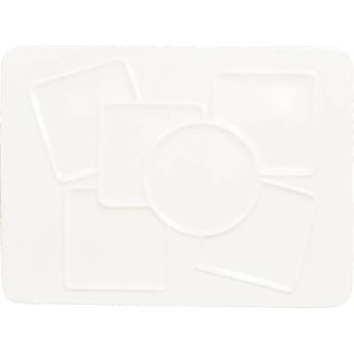 RAK Porcelain Talíř obdélný 6 zón 32 x 27 cm RAK-CRRP6Z