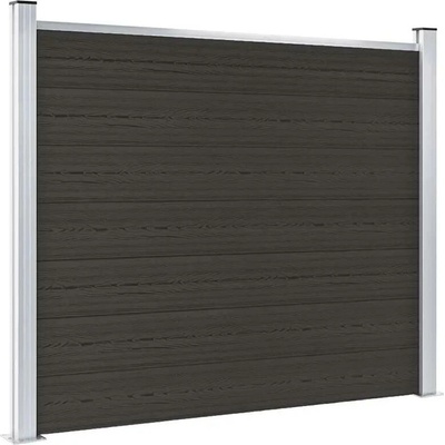 Nabytek XL Plotový dílec WPC 180 x 146 cm černý