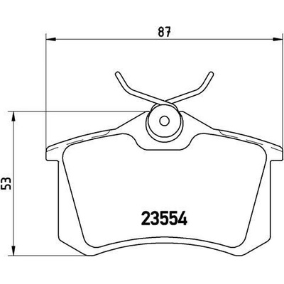 Sada brzdových platničiek kotúčovej brzdy BREMBO P 85 020X