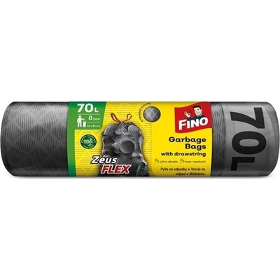 FINO Vrecia na odpad FLEX-zaťah. 70l 35µm 8ks