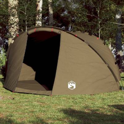 vidaXL Риболовна палатка за 5 души, масленозелена, водоустойчива (4005320)