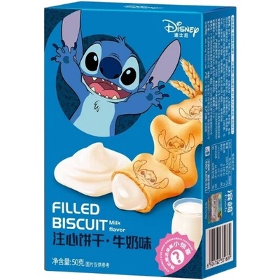 Binqi & Disney Stitch Milk Filled Biscuit 50 g