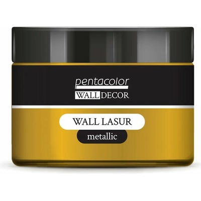 Pentart Wall Decor metalická lazúra 150 ml Zlatá
