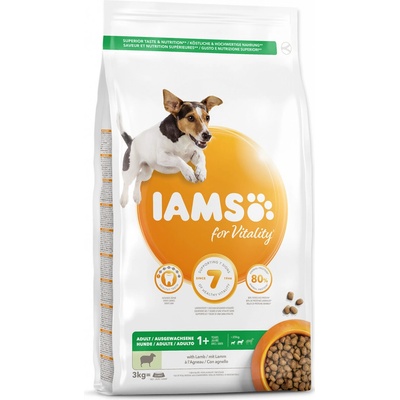 Iams Dog Adult Small & Medium s jehněčím 3 kg
