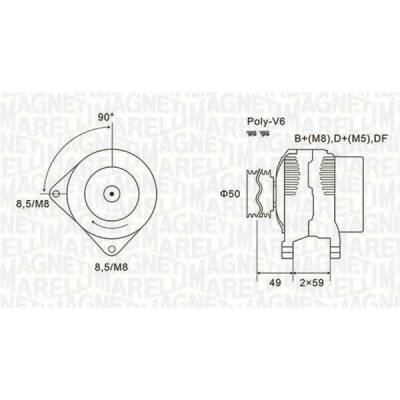 generátor MAGNETI MARELLI 063731147010