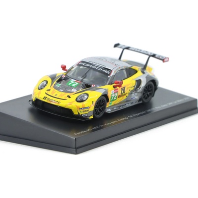 Spark Porsche 911 RSR 19 72 Hub Auto Racing 1st Hyperpole LMGTE 24H Le Mans 2021 Model 1:64