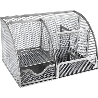 ISO 16111 Drátěný stolní organizér kancelářský 7-přihrádek šedý – Zboží Dáma ISO 16111 Drátěný stolní organizér kancelářský 7-přihrádek šedý – Zboží Dáma