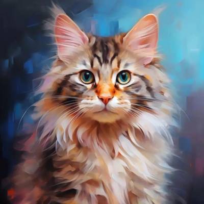 Norimpex - Puzzle Diamant painting: Tabby 30x40cm - 1 - 39 piese