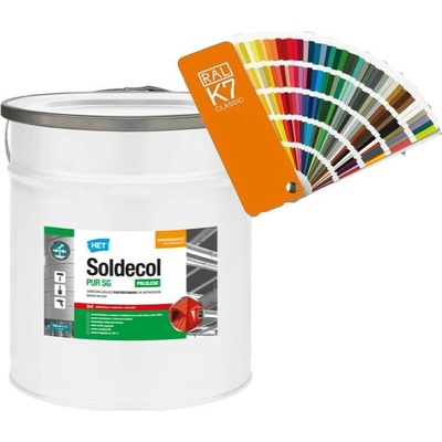 Het Soldecol PUR SG 5,6L tónovaný 5L + 2x0,3L tužidloRAL 8015