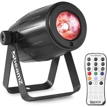 Beamz PS21W, LED pin-spot, reflektor, 12 W, 4 v 1 LED RGBW, IR dálkový ovladač, černý (Sky-151.265)