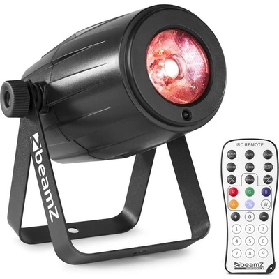 Beamz PS21W, LED pin-spot, reflektor, 12 W, 4 v 1 LED RGBW, IR dálkový ovladač, černý (Sky-151.265)