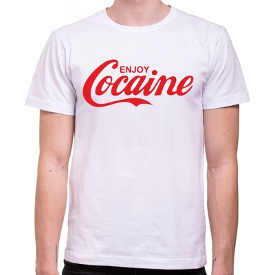 Fajntričko tričko Enjoy Cocaine biela