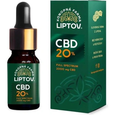 Konopna Farma Liptov Cbd масло 20 % full spectrum premium