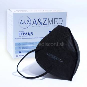 A & ZMED respirátor FFP2 CE Čierny 50 ks