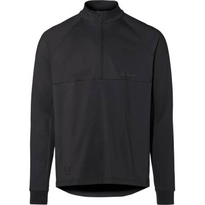 Vaude Мъжка фланелка с дълъг ръкав за колоездене Vaude Qimsa Halfzip L/S Shirt Cycling jersey - Black (056-3818-0211)
