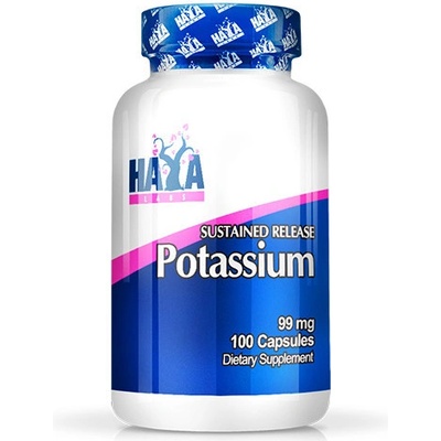 Haya Labs Potassium 99 mg Sustained release 100 kapslí