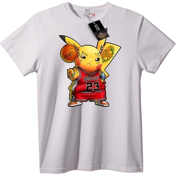 NOONEBRAND Тениска Pikachu Boss Life Баскетбол - 2XL, White