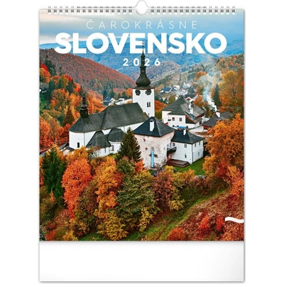 NOTIQUE Nástenný Čarokrásne Slovensko 30 x 34 cm 2026
