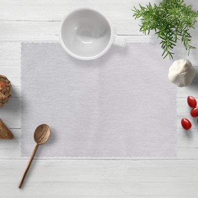Biante Teflónové prestieranie TF-067 Sivé režné 30x40cm