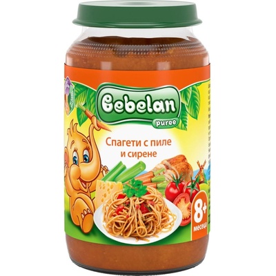 Bebelan пюре спагети с пиле и сирена - 220 г