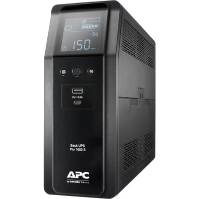 APC Back UPS Pro BR 1600VA, 230V, Sinewave, 8 Outlets, AVR, LCD interface (BR1600SI)