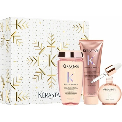 Kérastase Gloss Absolu šampón 250 ml + kondicionér 250 ml + olej Glaze Drops 45 ml darčeková sada