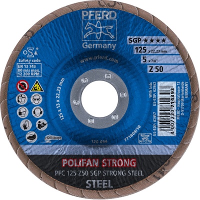Pferd lamelový brúsny kotúč 125 mm Z50 67788125