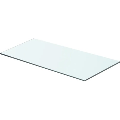 vidaXL Плоча за рафт, прозрачно стъкло, 60 x 25 см (243825)