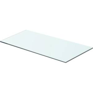 vidaXL Плоча за рафт, прозрачно стъкло, 60 x 25 см (243825)