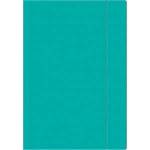 Interdruk Briefcase with elastic band A4+ Fluo turquoise (10pcs)