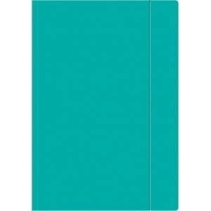 Interdruk Briefcase with elastic band A4+ Fluo turquoise (10pcs)