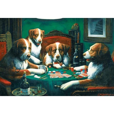 Magnolia Psi Hrají Poker 1000 dílků